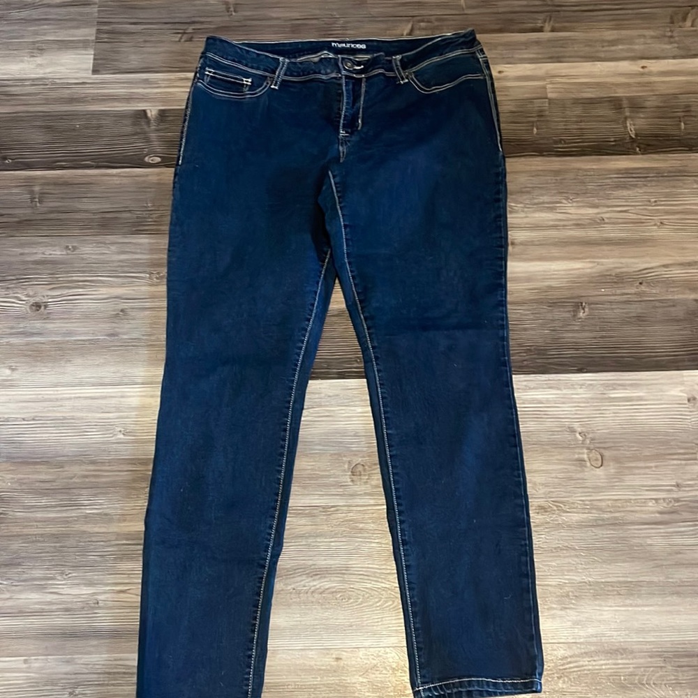Maurice’s jeans, XL regular length.